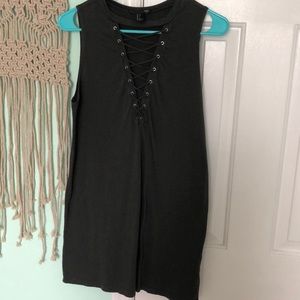 Dark green going out dress